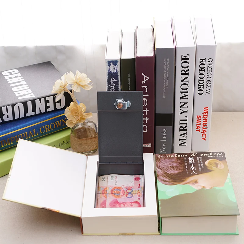 Home Safe High Quality Secret Book Hidden Safe Safe Money Bank Coin Bank Cash Box Money Box Metal Steel Simulation Classic Books