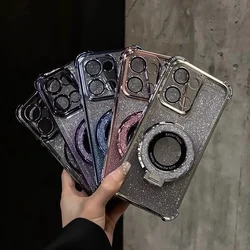 Glitter Mirror Holder Case For VIVO Y20 Y21 Y33S Y21S Y11 Y17 V23 Y15S Y15A Y03 Y17S Y28 Y16 Y35 Y22S Y22 Y02 Y30 V29E Y200