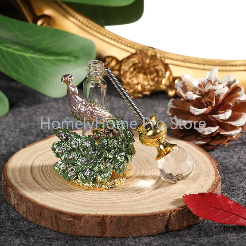 Antique high-end portable perfume essential oil fragrance sub-packaging small empty bottle gift ornament