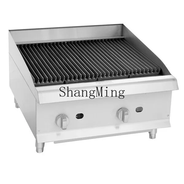 

CL Commercial Desktop Gas Grill Large Pit Grill Wide Striped Steak Grill Oyster Machine