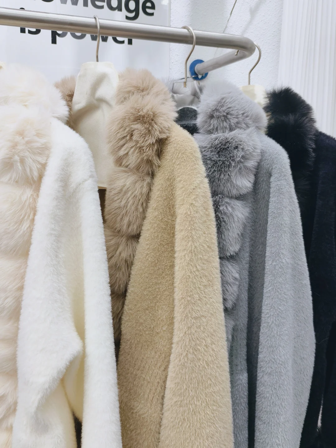 

Autumn Winter Women's Knitted Mink Velvet Cardigan Coat Fur Simulation Collar awl Cowl Ne Outerwear V-ne Long Sve