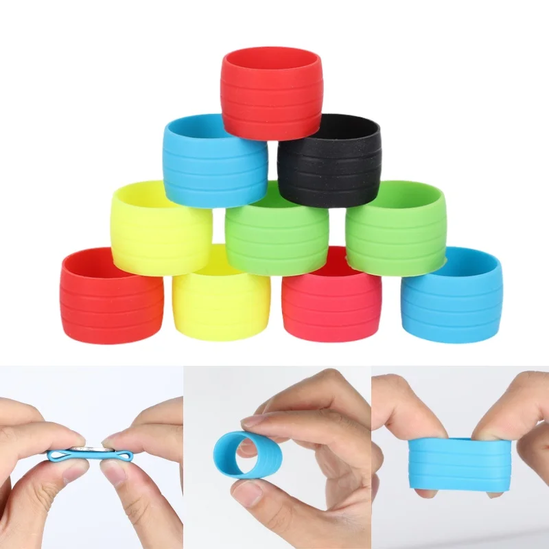 2 pezzi in silicone antiscivolo per manubrio della bicicletta, anello fisso, copertura di protezione della maniglia del cambio per bici da strada, accessorio per ciclismo antiscivolo