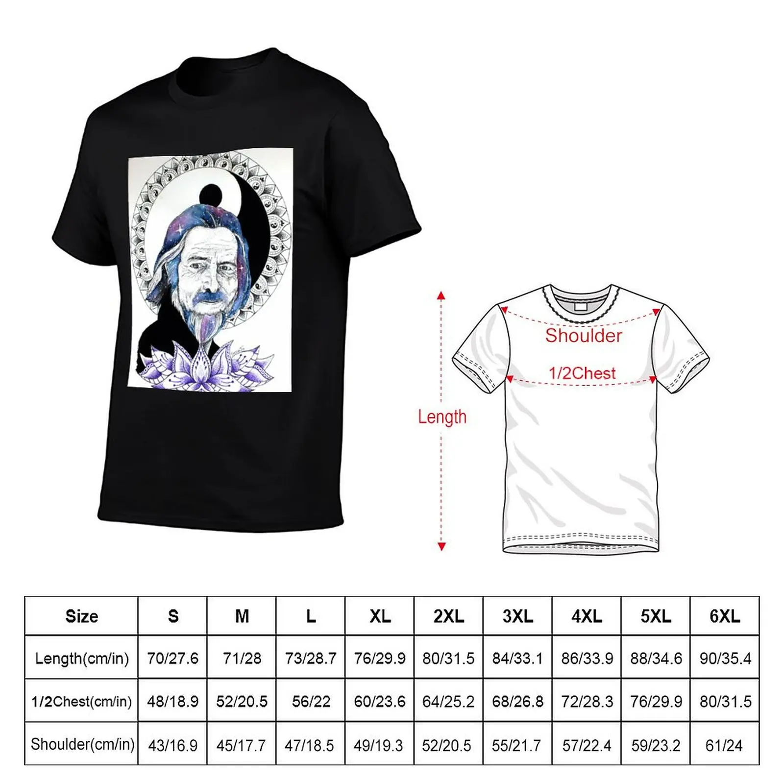 Alan Watts T-Shirt t shirts for man cotton t shirts for man cotton funny anime t shirts for man T-Shirt