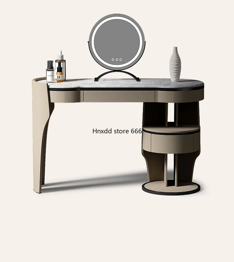 Italian minimalist natural luxury stone dressing table