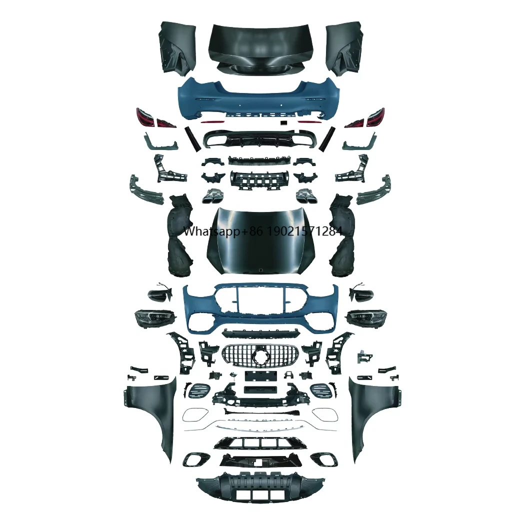 

Auto Parts Bodykit for Mercedes S-class 2005-2013 W221 Facelift to W223 S63 Car Bumper Tail Throat Hood with Grill Full Kits