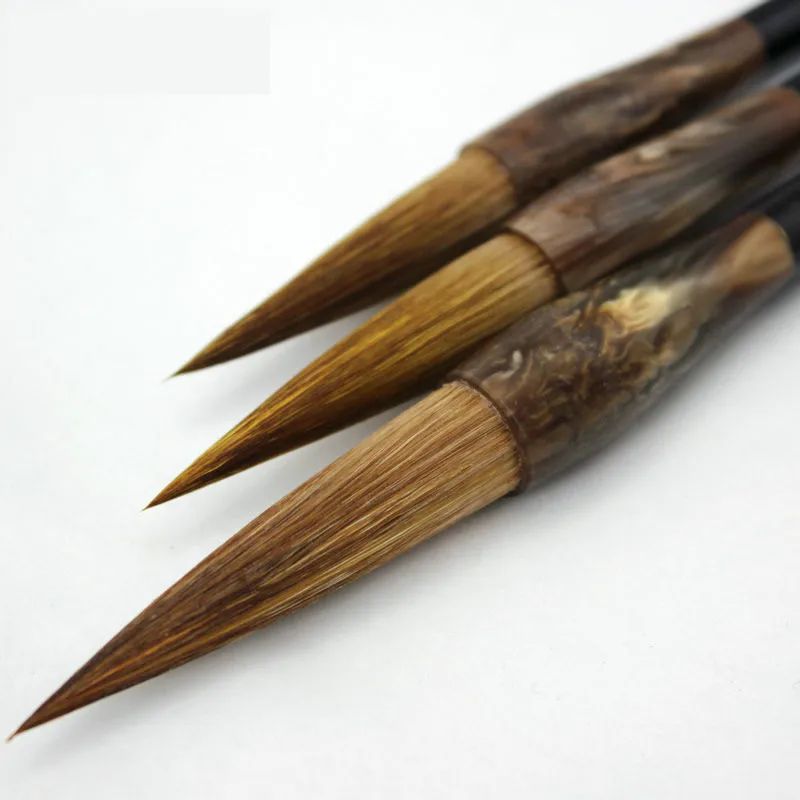 

Weasel Hair Chinese Calligraphy Brushes Pen Set Wolf Hair Traditional Painting Brush Regular Script Calligraphy Writing Couplets