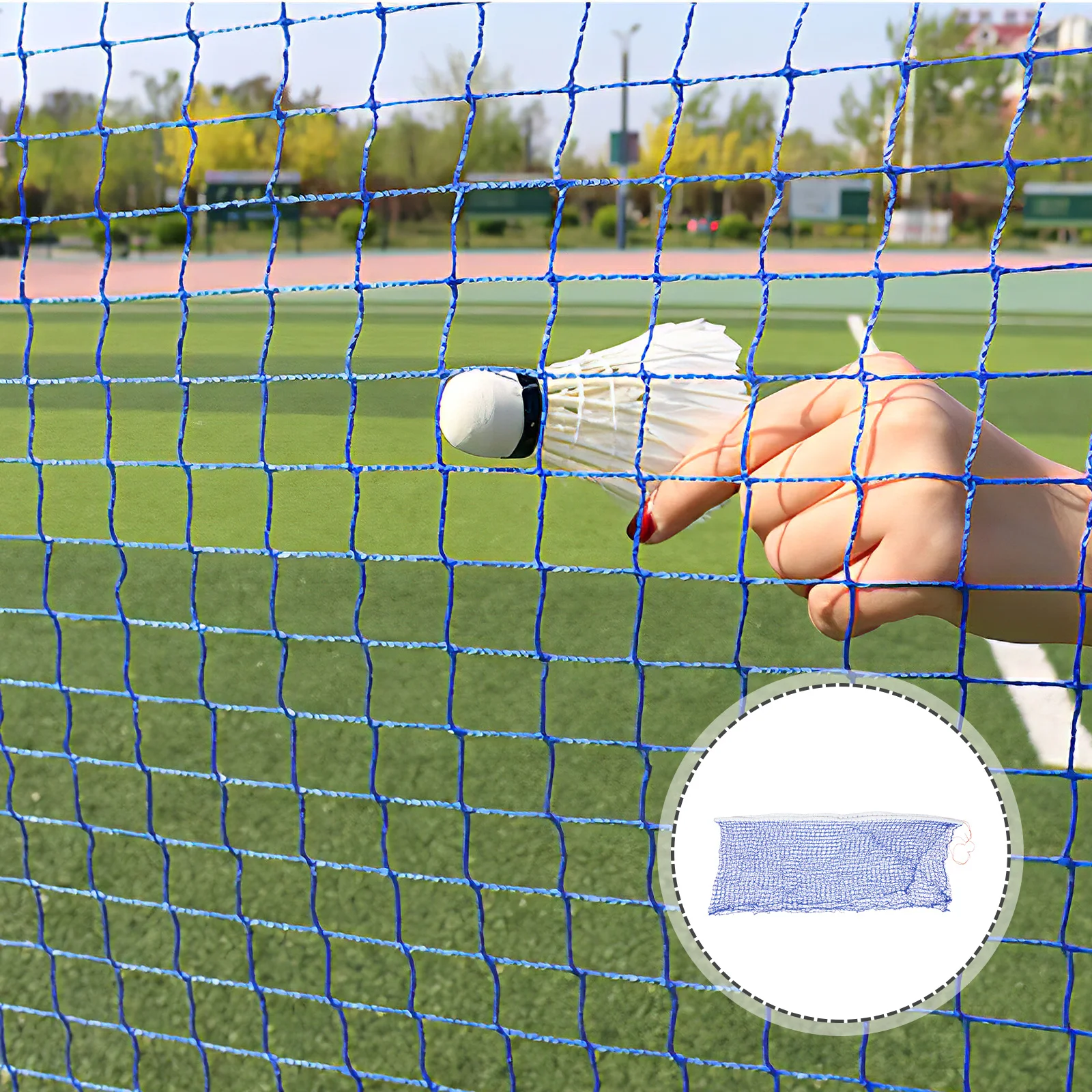 

Сетка для бадминтона стандартного размера из износостойкого полипропиленового волокна, легко устанавливается, для двора, пляжа, сада, улицы, волейбола, тенниса