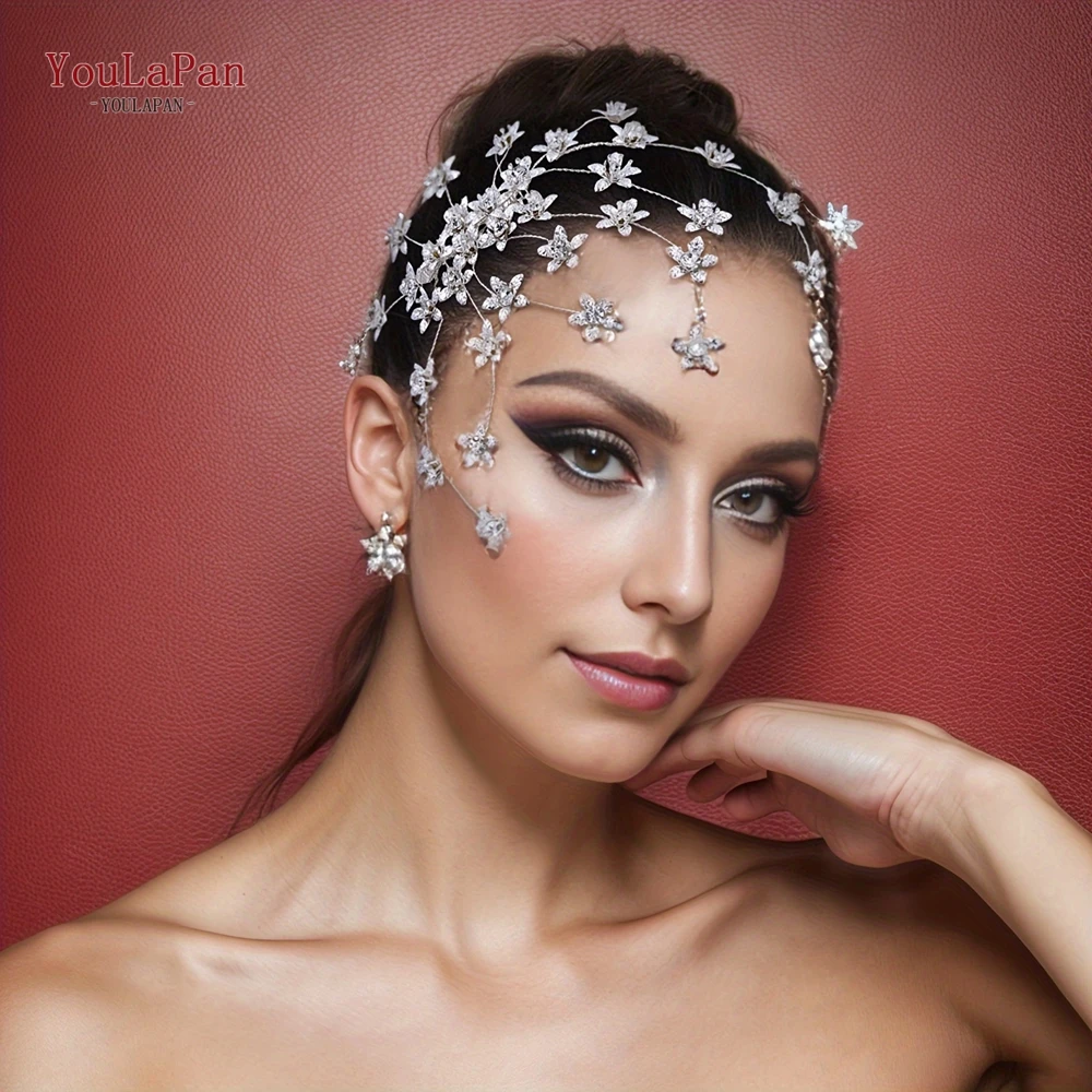 YouLaPan Wedding Head Flower with Comb Bridal Headwear Woman Hair Accessories Handmade Bride Headdress Hair Jewelry HP502