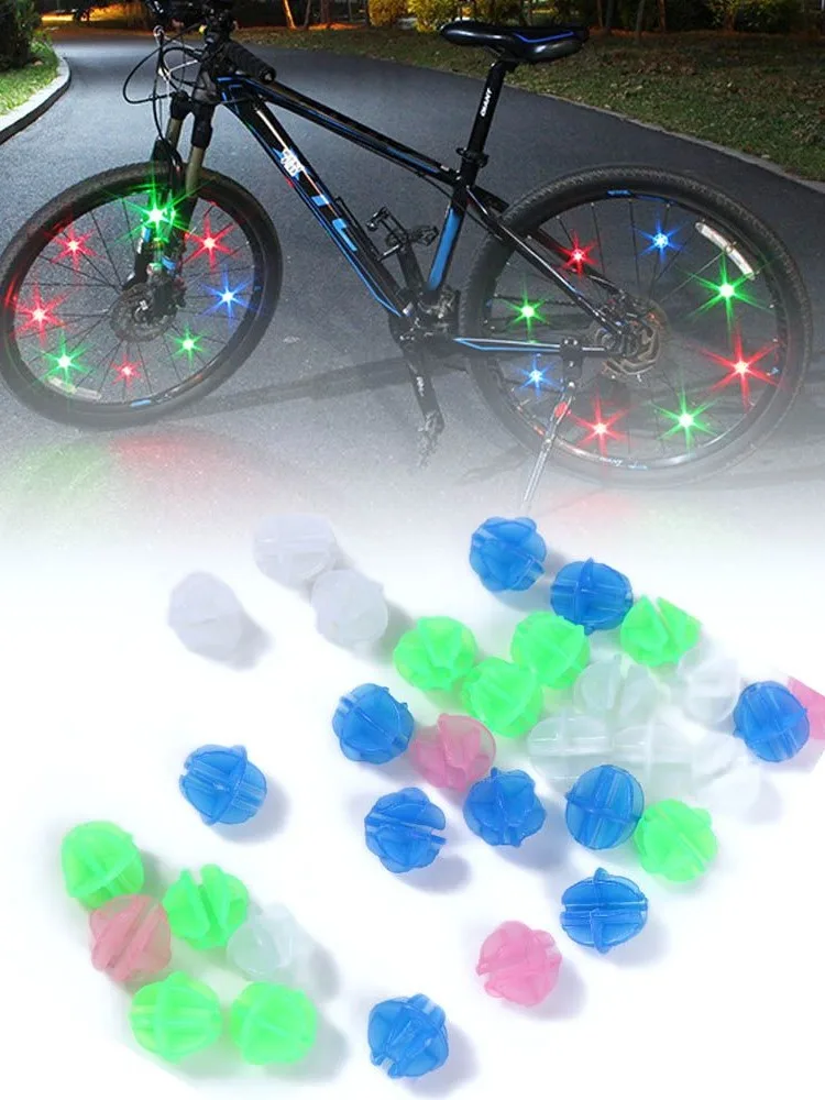 AliExpress 36pcs Luminous Bicycle Beads Round Wheel Spoke Bead Clip Plastic Colorful Wrap Tubes Decoration