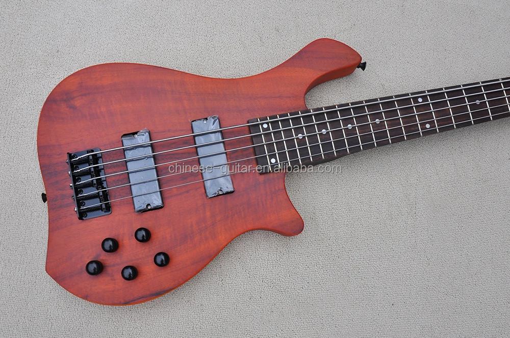 Flyoung 5 Strings Electric Bass Guitar Professional Bass Guitar Ash Body Bass