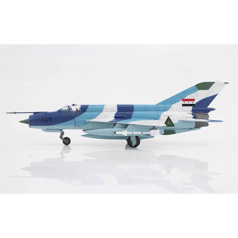 

HM Diecast 1/72 Scale Mig21 Fighter Aircraft MIG-21 Iraqi Air Force 9th Squadron 1986 Alloy Aircraft Model Collection Decoration