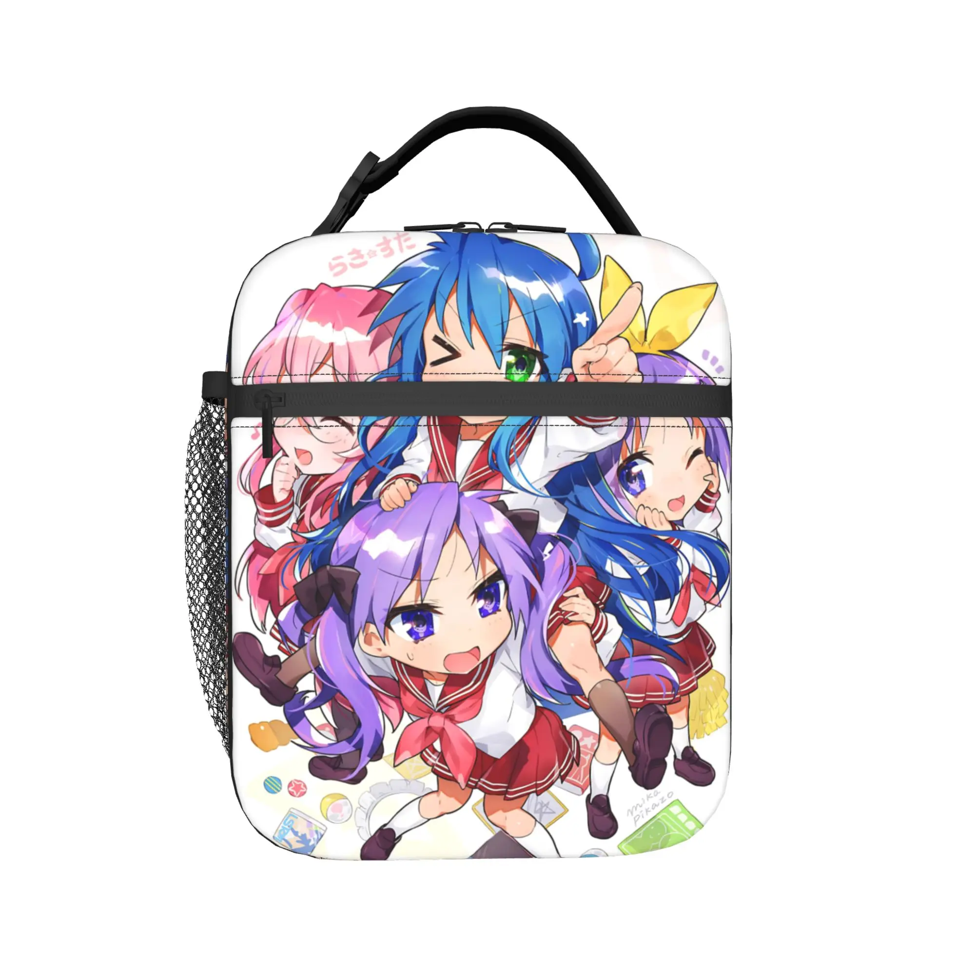 Mika Pikazo Lucky Star Izumi Konata hd Insulated Lunch Bag High Capacity  Lunch Container Cooler Bag Lunch Box Tote Food Handbag