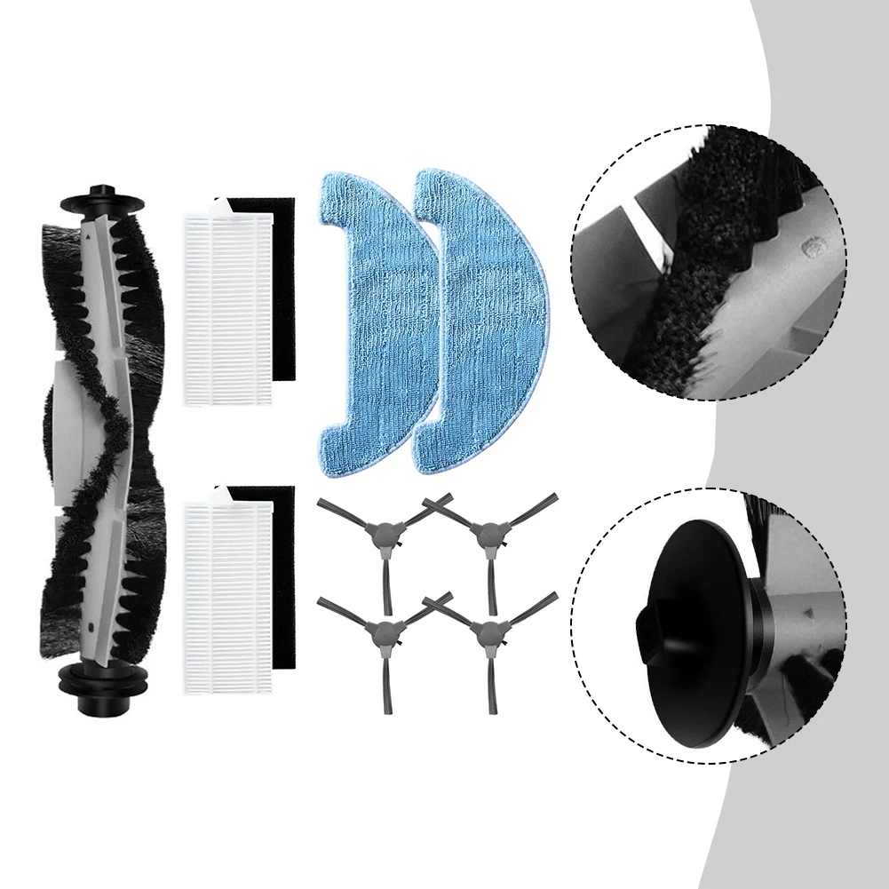 

Комплект основных и боковых щеток, фильтров и салфеток для робота-пылесоса Polaris PVCR 1090 3200, аксессуары, запасные части