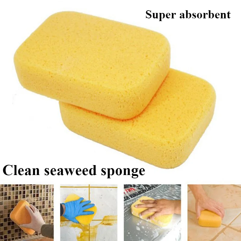 3PCS Yellow Soft Dish Bowl Washing Sponge Tableware Cleaning Cloth Kitchen Utensil Accessory Cellulose Dish wash Sponge Eraser