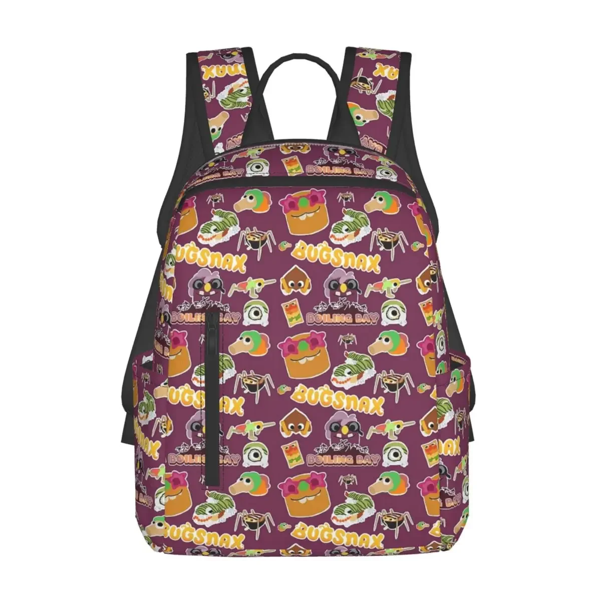 

Boiling Bay Bugsnax Fan Art Backpack Daypack Large Capacity Kids BookBag School Bag Shoulder Bags for Men Women