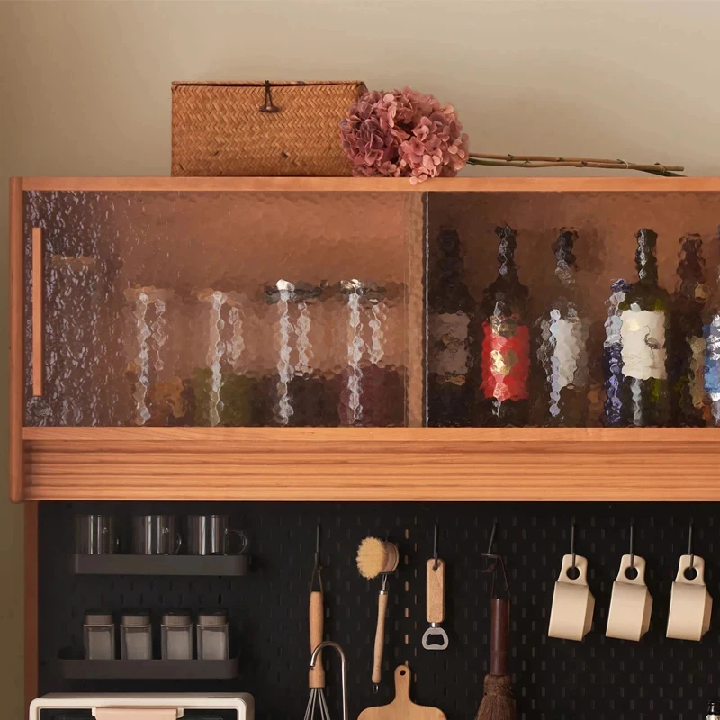 custom.Rustic Wooden Sideboard Buffet with Drawers and Open Shelving Dining Room Storage Display and Organizing Tabl