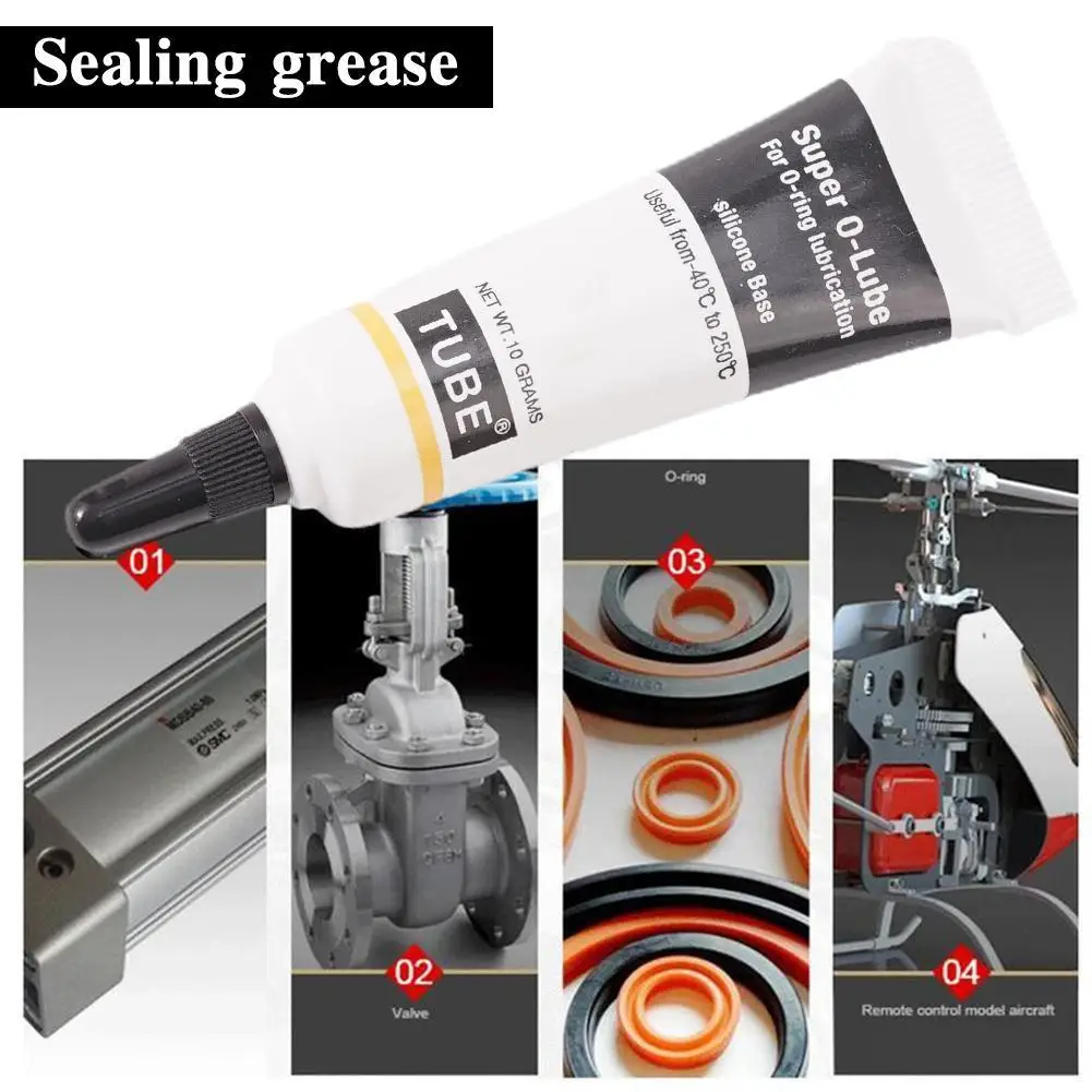 10g Waterproof Food Grade Silicon Grease Lubricant For O Rings Faucet Plumbers Home Coffee Machine Silicone Adhesives Sealant