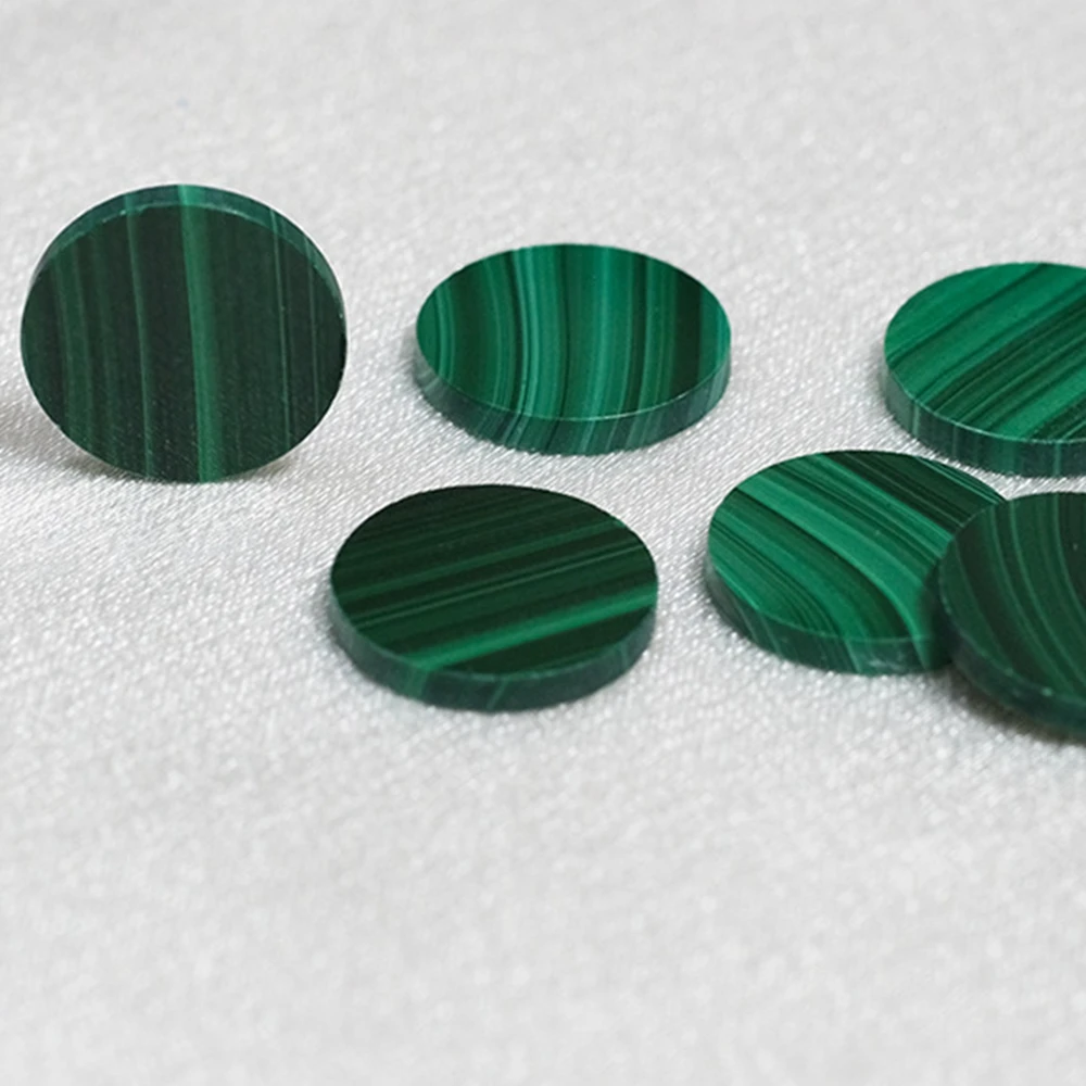 

50 шт./лот 8*2-18*12 мм зеленый натуральный малахитовый двойной плоский диск для изготовления ювелирных изделий