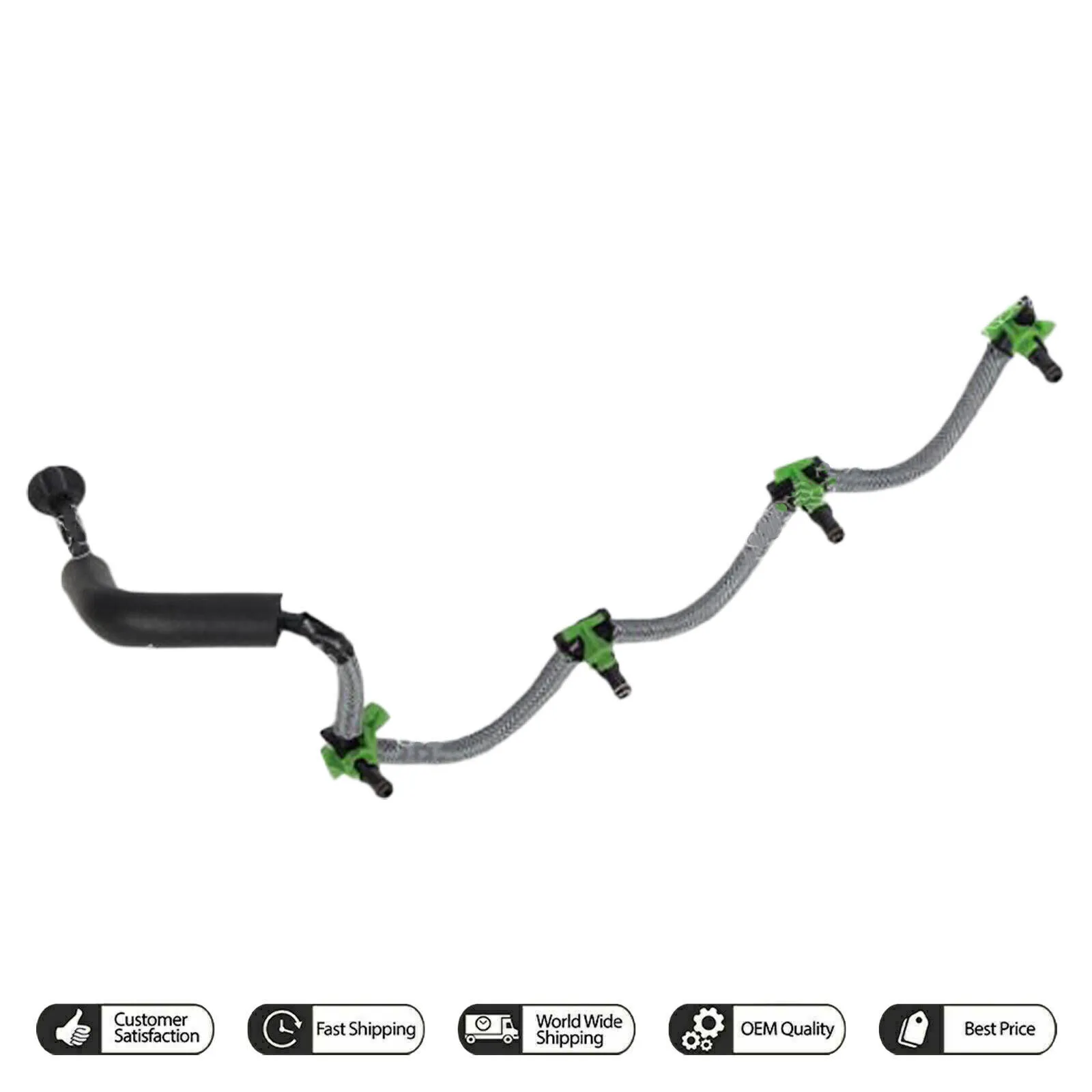 

1pc Car Fuel Injector Leak Off Return Pipe OEM9660777980 For CITROEN C-ELYSEE PEUGEOT 207 208 301 308 Car Accessories