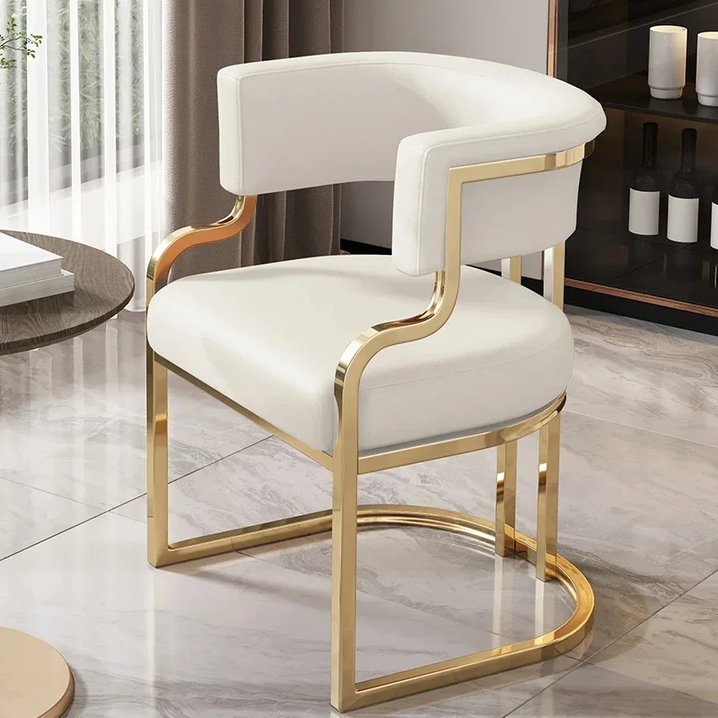 

Nordic Accent Dining Chair Mobile Designer Outdoor Wedding Office Chair Vanity Balcony Moveis Para Casa Home Furniture DC-303