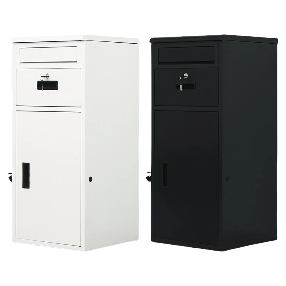 Package Delivery Box with Lockable Secure Anti-Theft Parcel Drop Boxes Rustproof Package Drop Container for Porch House Curbside