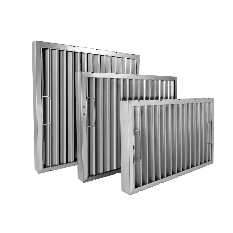China Factory V-Baffle Commercial Range Hood Grease Filter