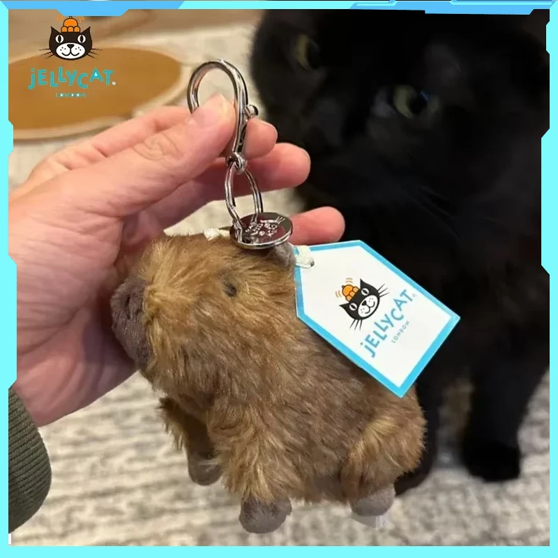 

【In Stock】New Jellycat Fun Cute Capybara Bag Pendant With Bag Cute Cartoon Capybara Plush Keychain 2026 New Year'S Gift