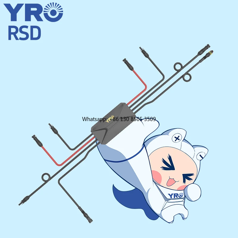 rsd-ul-listed-solar-module-level-rapid-shutdown-with-emergency-button-firefighter-pv-systems-plc-type-safety-switvh