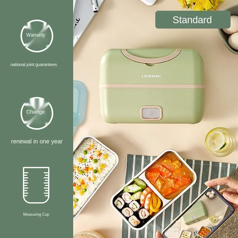 High-End Luxury Rechargeable Heating Multifunctional Double-Layer Rechargeable Insulated Lunch Box Hot Food Artifact