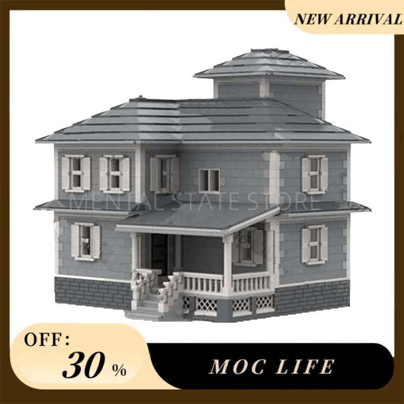 NEW 4311PCS Customized MOC Country House Building Blocks Technology Bricks DIY Creative Assembly Education Toys Holiday Gifts