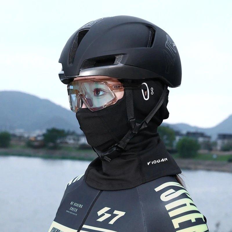 Passamontagna termico invernale Maschera antivento caldo casco da bici da moto berretto interno ciclismo sci escursionismo scaldacollo da bicicletta