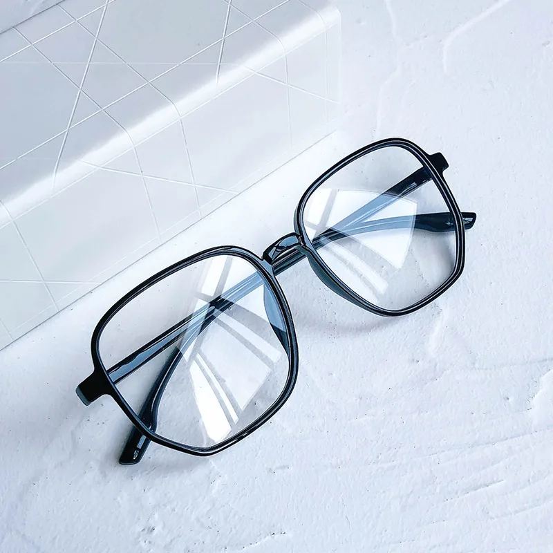 Large Square Ladies Reading Glasses Unisex Anti-blue Light Computer Eyewear Men Women Luxury Heart Design Presbyopia 0 To +4.0