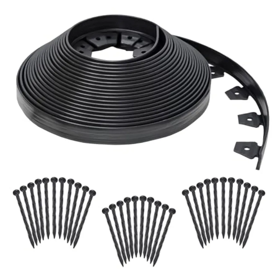 

No-Dig Landscape Edging Kit - 100 ft. Black