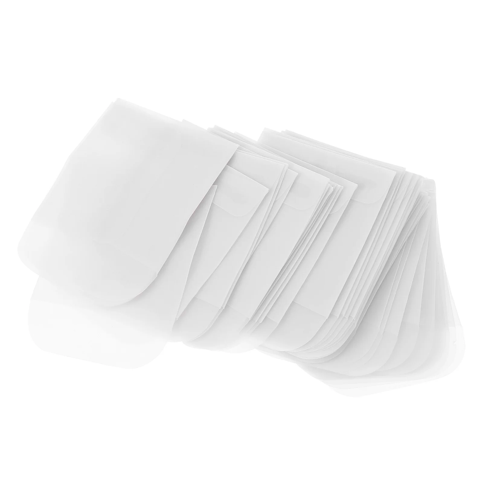 50 Pcs Envelopes Jewelry Bag Ring Pouch Tag Mini Gift Bags Packing Stamps White Small Cards Office