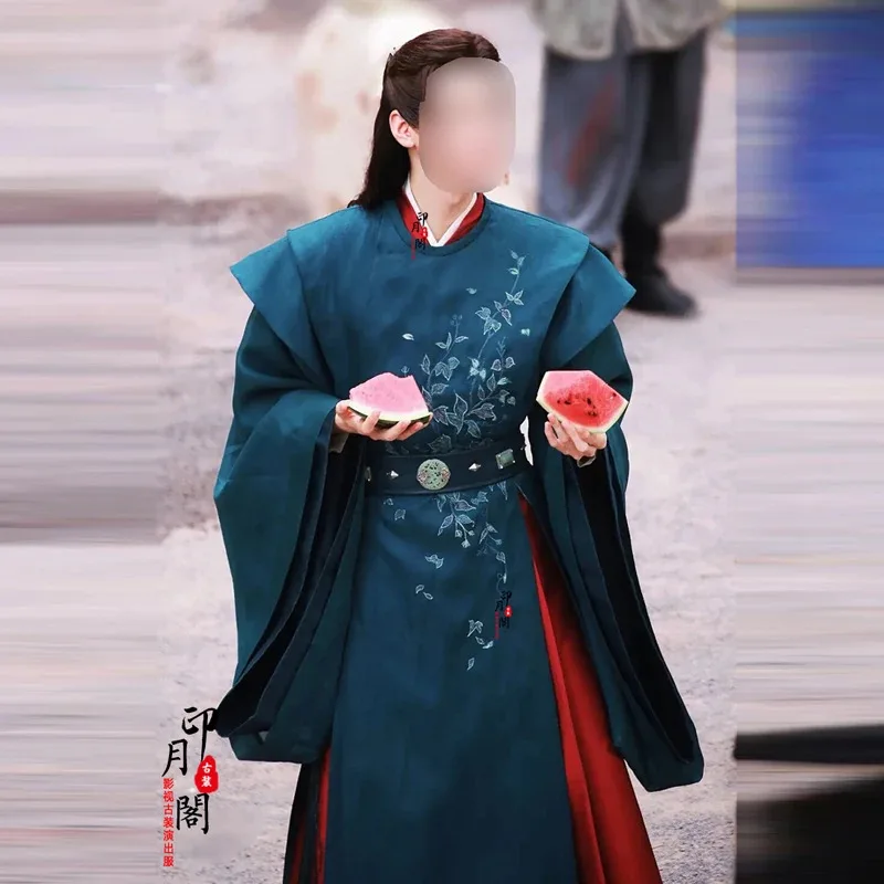 Hanfu القديمة التقليدية شان هو لينغ قونغ يونيو ون كيكسينغ الملابس Chivalrous المبارز تأثيري حلي هالوين هان فو