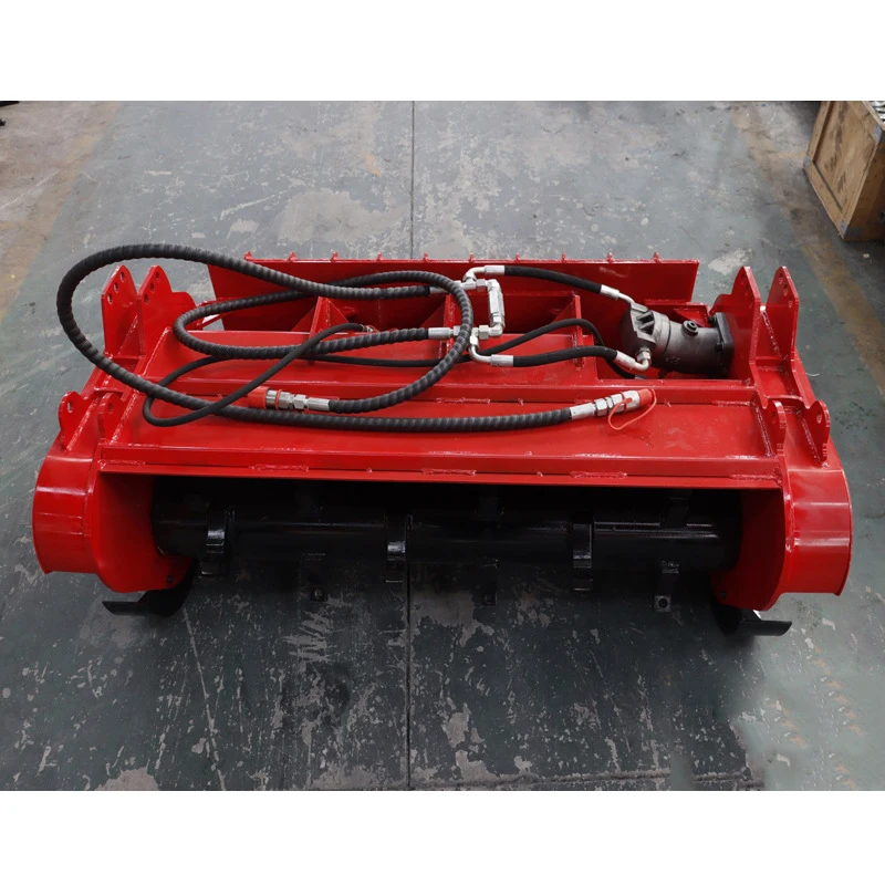Sliding Tractor Forestry Mulcher Attachment For Bobcat Skid Steer Loader In Stock 46 Inches 130L/min