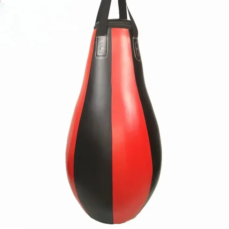 Durable PU Leather Commercial Hanging Kick Boxing Target Workout Bag Training Wrist Ankle Pear Shaped Sandbag for Fitness