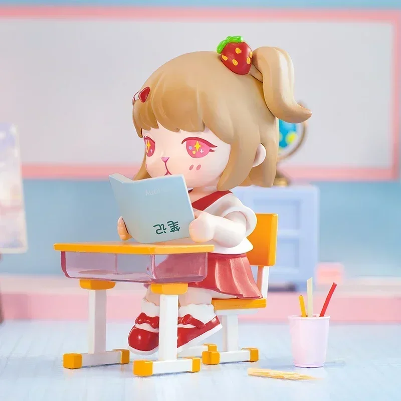 

POP MART Bunny School Campus Series, натуральная слепая коробка, загадочная коробка, сумка для догадок, игрушки, кукла, милая аниме-фигурка, настольная