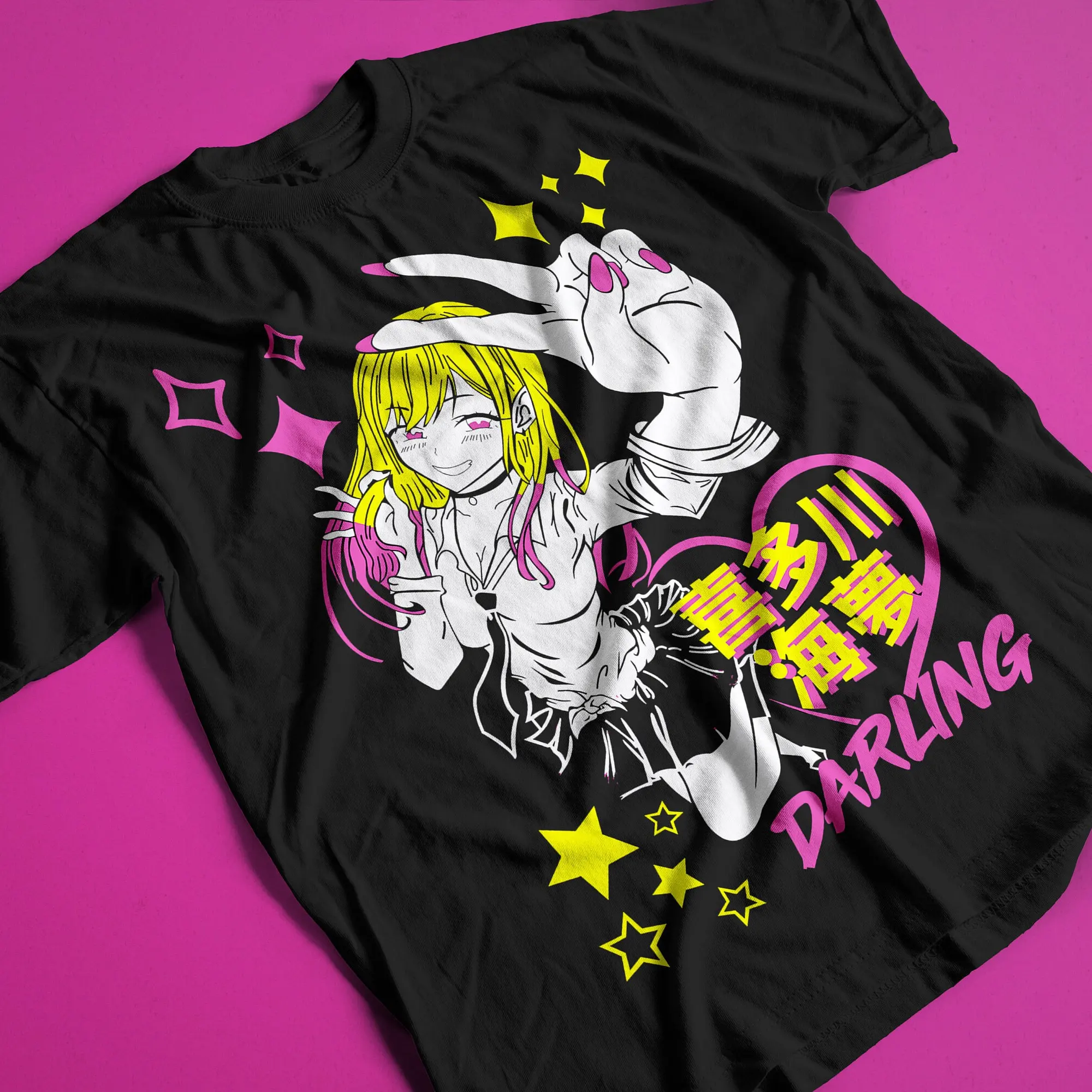 Camiseta Anime My Dress-Up Darling para Homens e Mulheres, Roupas de Algodão de Verão, Moda Casual, Camiseta de Gola Redonda com Mangas Curtas, Street