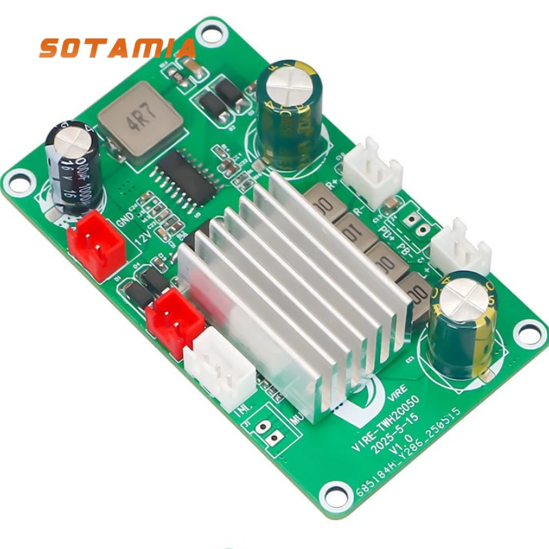 SOTAMIA 50 واط * 2 ثنائي القناة عالية مكبر كهربائي مجلس TPA3116D2 وحدة مضخم الصوت الرقمي DC12 15 فولت مكبر الصوت السلبي