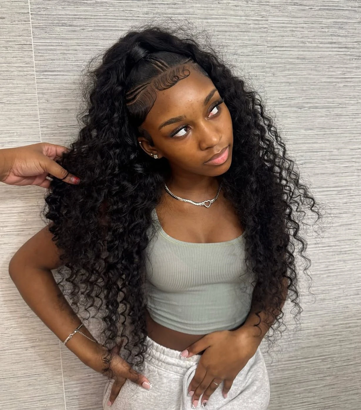 13x6 HD الدانتيل الجبهة الباروكات مجعد موجة جيري البورمية 4x4 إغلاق شعر مستعار 100% شعر الإنسان قبل قطعها البرازيلي نمط 13x4 الباروكات الأمامية #2