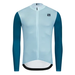 NEW Men Cycling Jersey Long Sleeves RAUDAX Fit Comfortable Sun-protective Road Bike MTB 2024 Male Jerseys Spring Autumn Coat