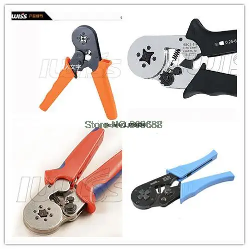 IWISS HSC8 6-4 HSC8 6-6 MINI-TYPE SELF-ADJUSTABLE CRIMPING PLIER terminals crimping tools multi tool tools hands pliers