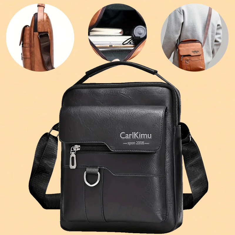 Vintage Office Messenger - Structured Unisex Briefcase (Crossbody/Shoulder Carry for Professionals)
