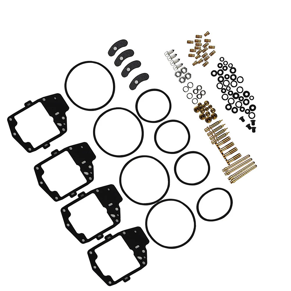 Fuel Delivery Carburetor Kit Outdoor Garden O-Rings Parts Kit Metal & Rubber Rebuild Repair 1000 GL1000 4x Accessories