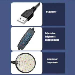 5w \ 7w clipe de tanque de peixes lâmpada usb energia decorar led espectro completo à prova dwaterproof água lâmpada algas ornamental pequena iluminação do tanque de peixes 6 principais vendas abajur de algas - №1