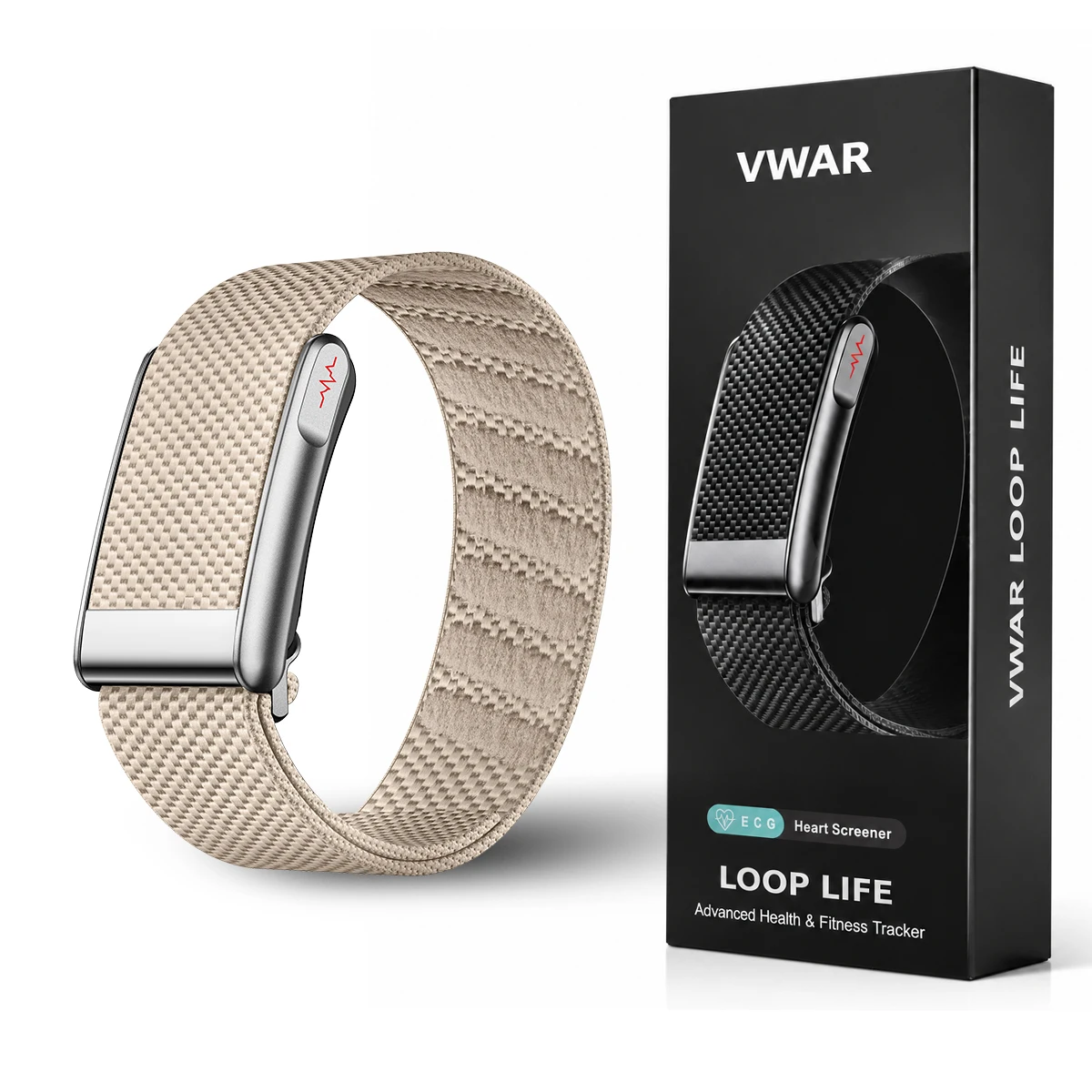 2026 New VWAR LOOP LIFE Screenless Fitness Tracker Band ECG+HRV SpO2 Sport Smart Bracelet Heart Rate Blood Pressure Smartwatch