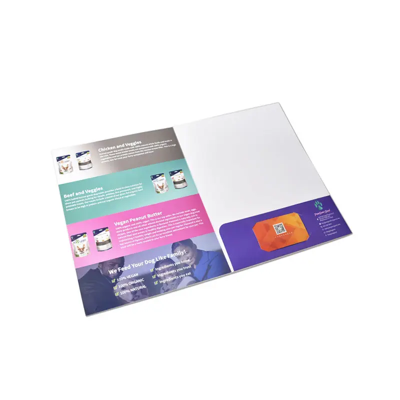 

Custom Printing a4 presentation folders 300gsm paper with flaps