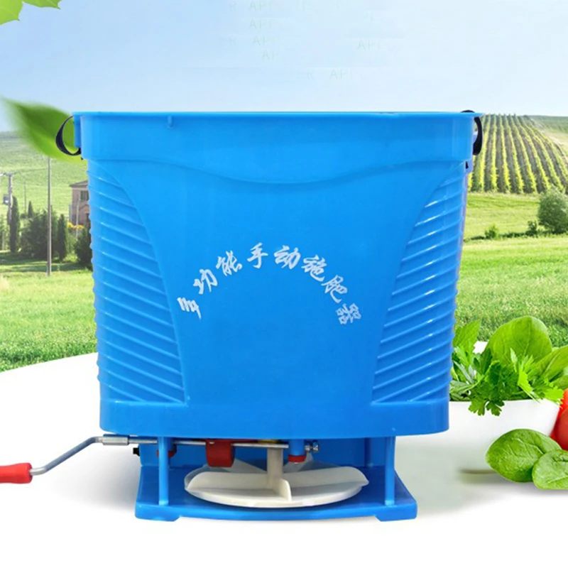 Agricultural Fertilizer Applicator Hand Cranked Multifunctional Spreader Small Adjustable Artificial Seeder Portable Spreader