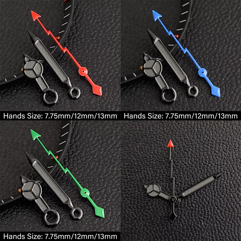 Watch Hand Suitable for NH35/NH36/NH38/NH70/NH71/NH72 Movements, Green Luminous Watch Hands, Watch Replacement Parts